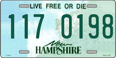 NH license plate 1170198