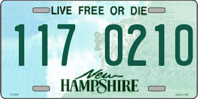 NH license plate 1170210