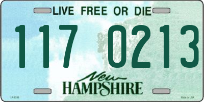 NH license plate 1170213