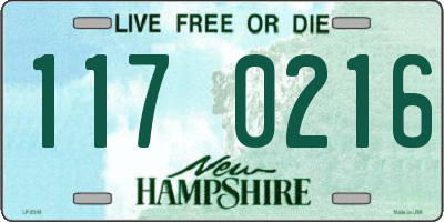NH license plate 1170216
