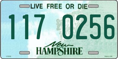 NH license plate 1170256