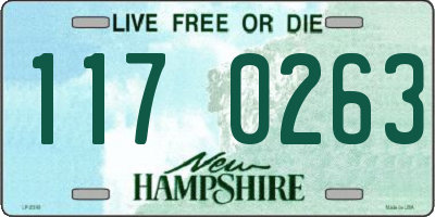 NH license plate 1170263