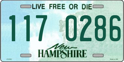 NH license plate 1170286