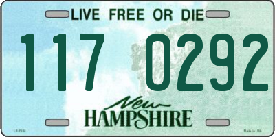NH license plate 1170292