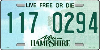 NH license plate 1170294