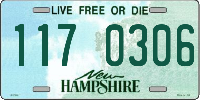 NH license plate 1170306