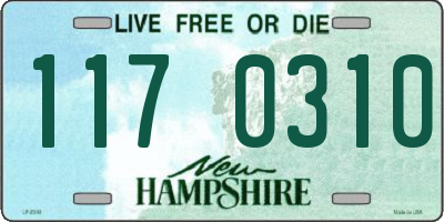 NH license plate 1170310