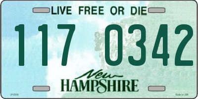 NH license plate 1170342