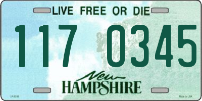 NH license plate 1170345