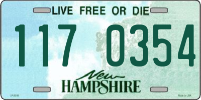 NH license plate 1170354