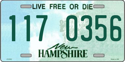 NH license plate 1170356
