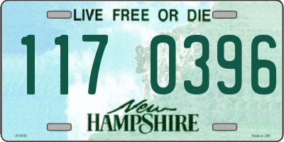 NH license plate 1170396