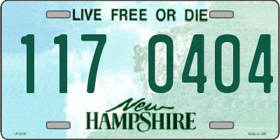 NH license plate 1170404