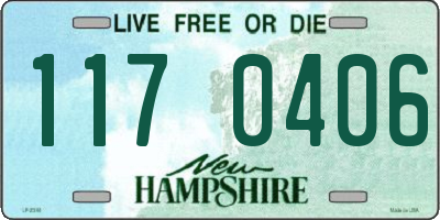 NH license plate 1170406