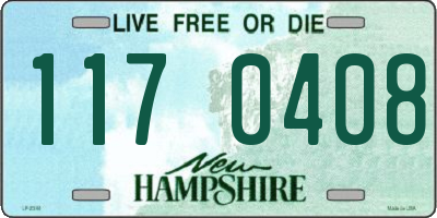 NH license plate 1170408