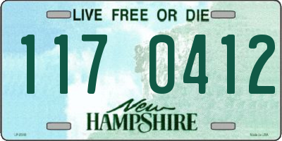 NH license plate 1170412