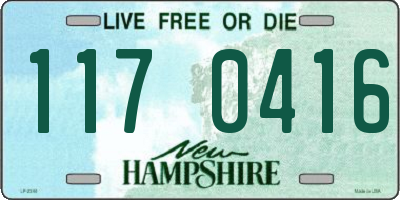 NH license plate 1170416