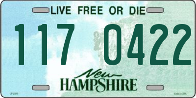 NH license plate 1170422