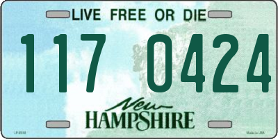 NH license plate 1170424