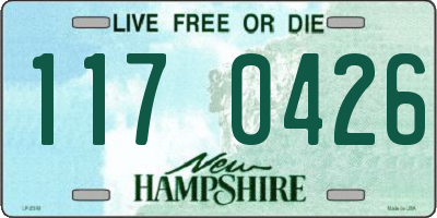 NH license plate 1170426