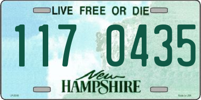 NH license plate 1170435