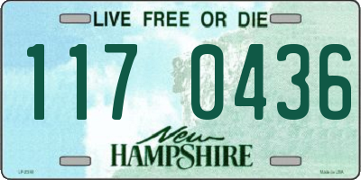 NH license plate 1170436