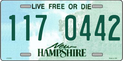 NH license plate 1170442