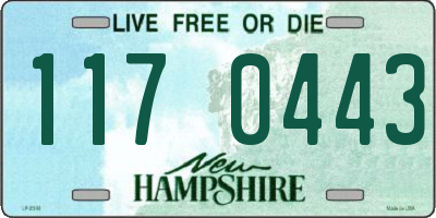 NH license plate 1170443