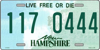 NH license plate 1170444