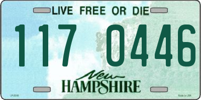 NH license plate 1170446