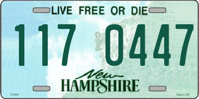 NH license plate 1170447