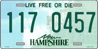 NH license plate 1170457