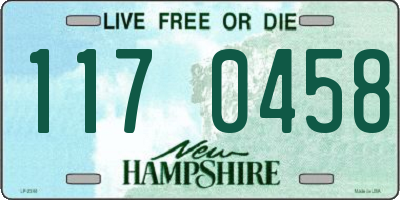NH license plate 1170458