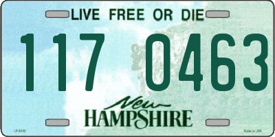 NH license plate 1170463
