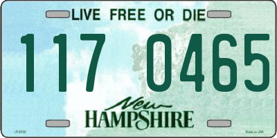 NH license plate 1170465