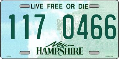 NH license plate 1170466
