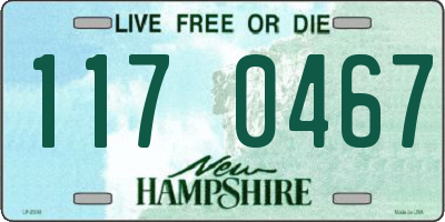 NH license plate 1170467