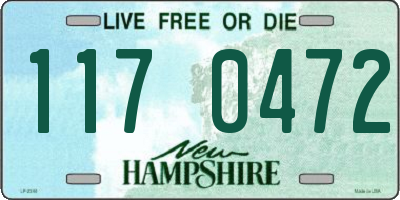 NH license plate 1170472