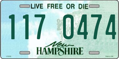 NH license plate 1170474