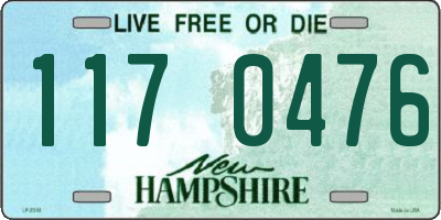 NH license plate 1170476