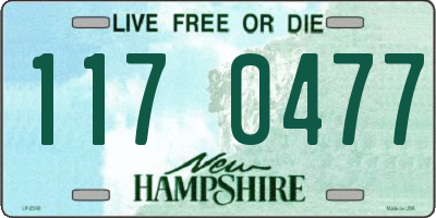 NH license plate 1170477