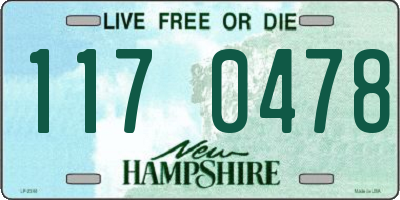 NH license plate 1170478