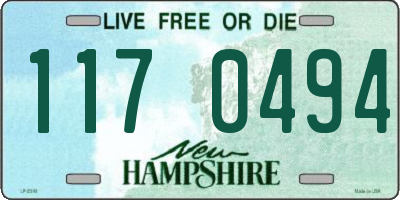 NH license plate 1170494