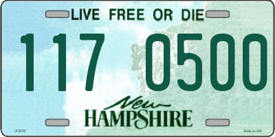 NH license plate 1170500