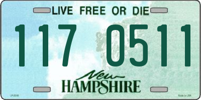 NH license plate 1170511