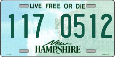 NH license plate 1170512