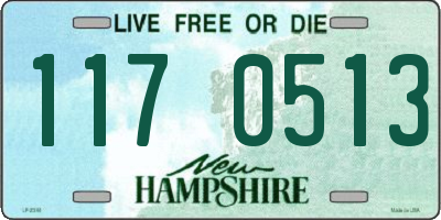 NH license plate 1170513