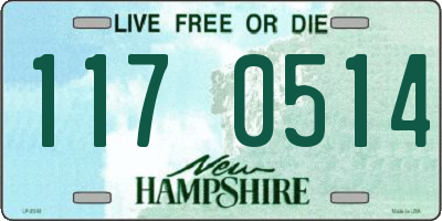 NH license plate 1170514