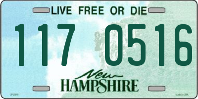 NH license plate 1170516