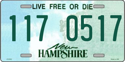 NH license plate 1170517